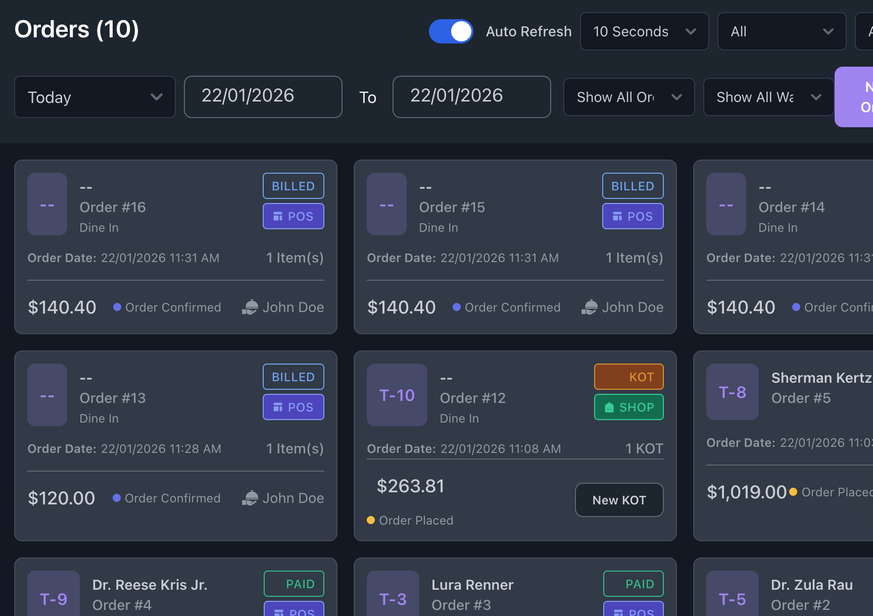 CloudPos Order Management